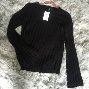 NWT H&M BLACK KNIT TOP